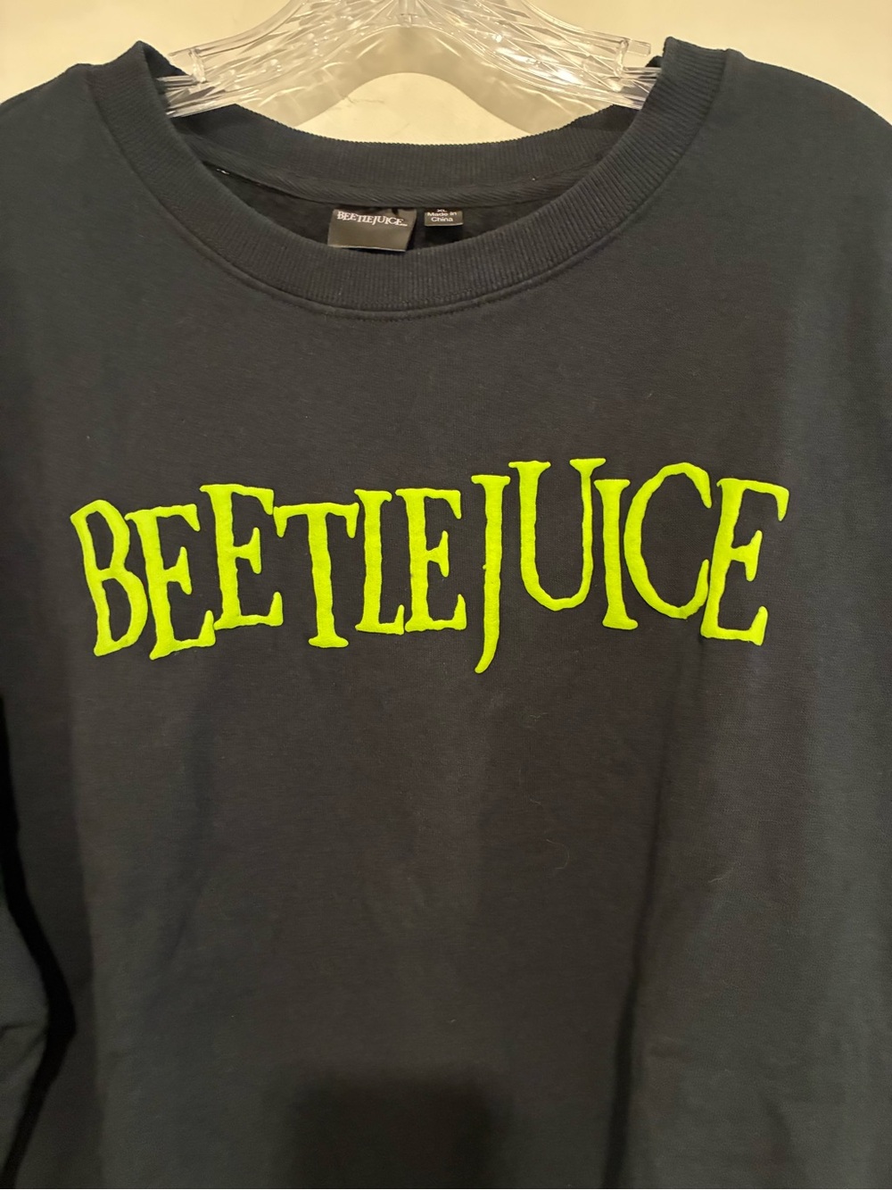 Beetlejuice Graphic Crewneck Sweatshirt - Black size xl - Picture 2 of 7